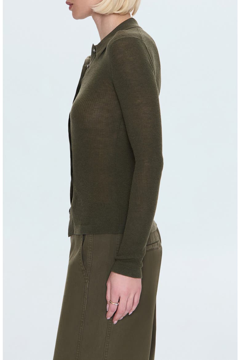 Korey Merino Wool Cardigan, Alternate, color, OLIVEWOOD