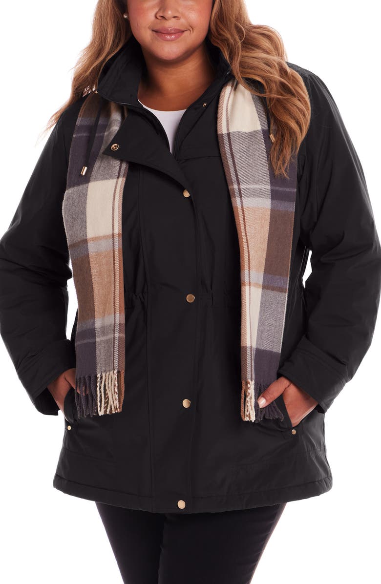 Gallery Water Resistant Insulated Stadium Jacket, Main, color, Black