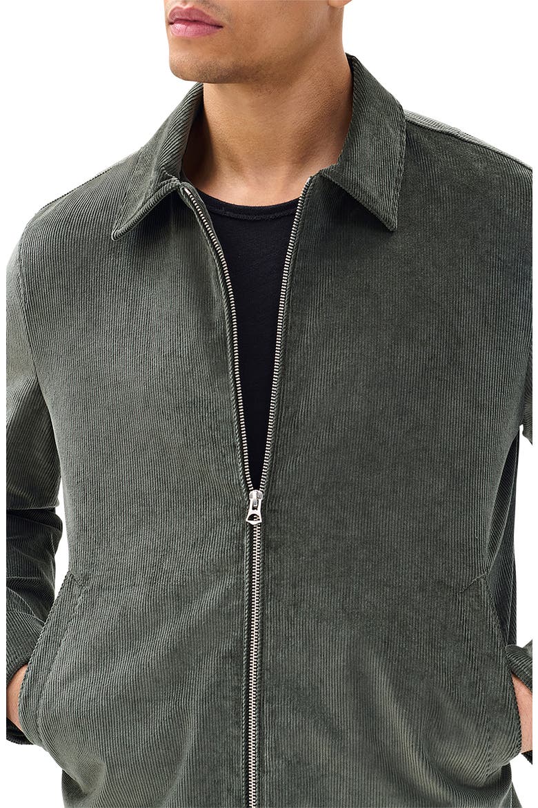 Melrose Stretch Cotton Corduroy Zip Jacket, Alternate, color, DARK SHADOW