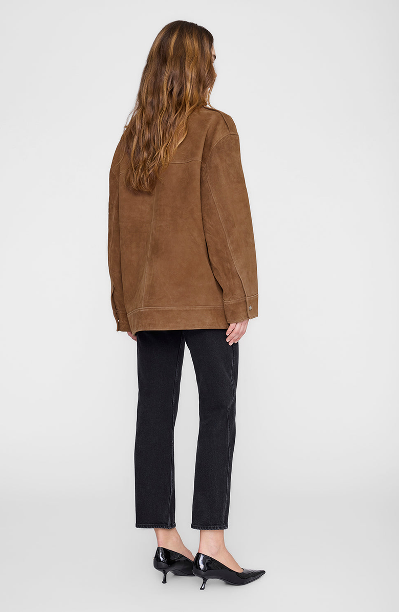 ANINE BING Roux Jacket, Alternate, color, Tobacco