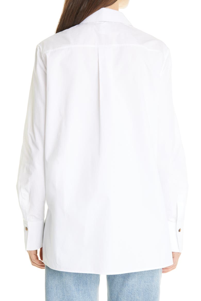 Greyson Cotton Blouse, Alternate, color, WHITE