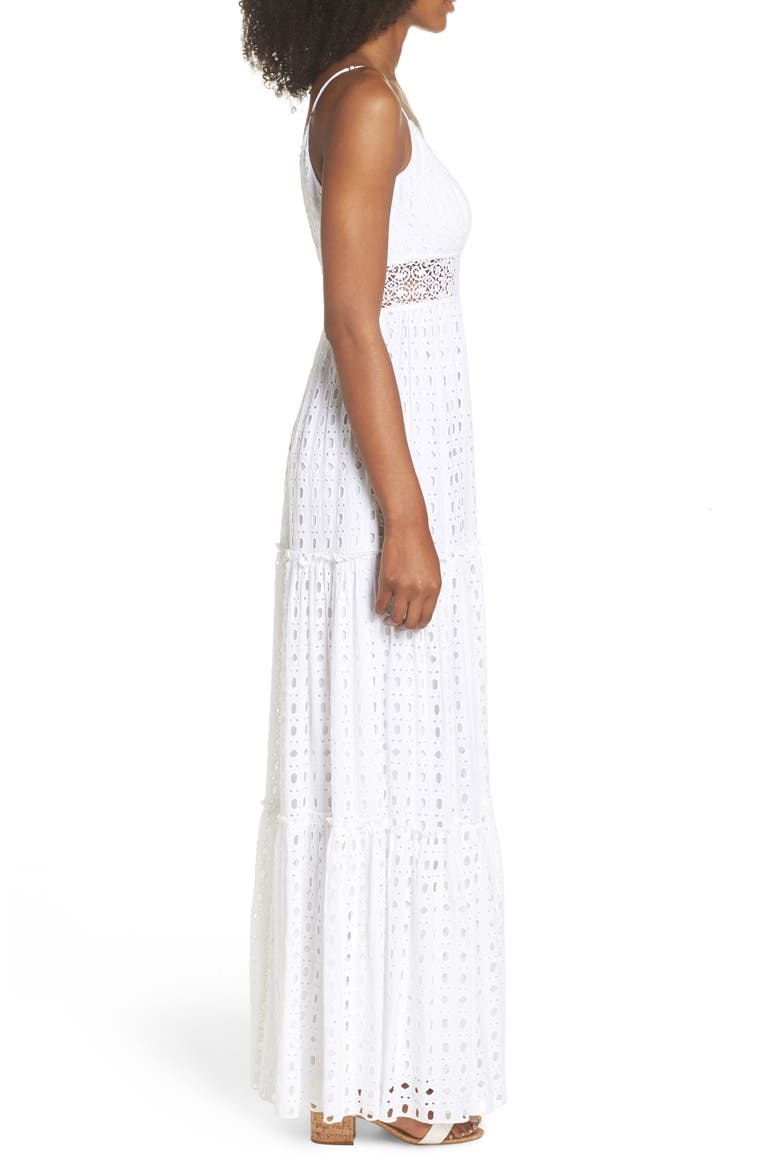 Melody Maxi Dress, Alternate, color, RESORT WHITE EYELET