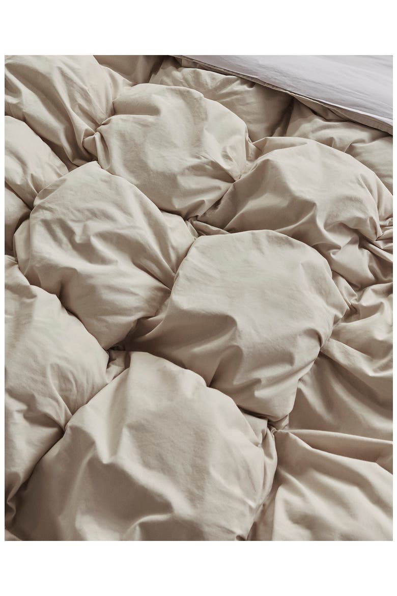 Organic Cotton Puff Comforter, Alternate, color, BONE
