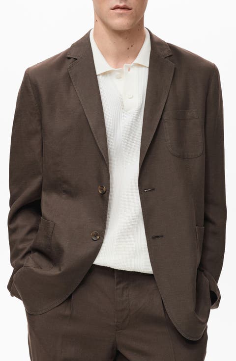 Slim Fit Slub Lyocell & Linen Suit Jacket