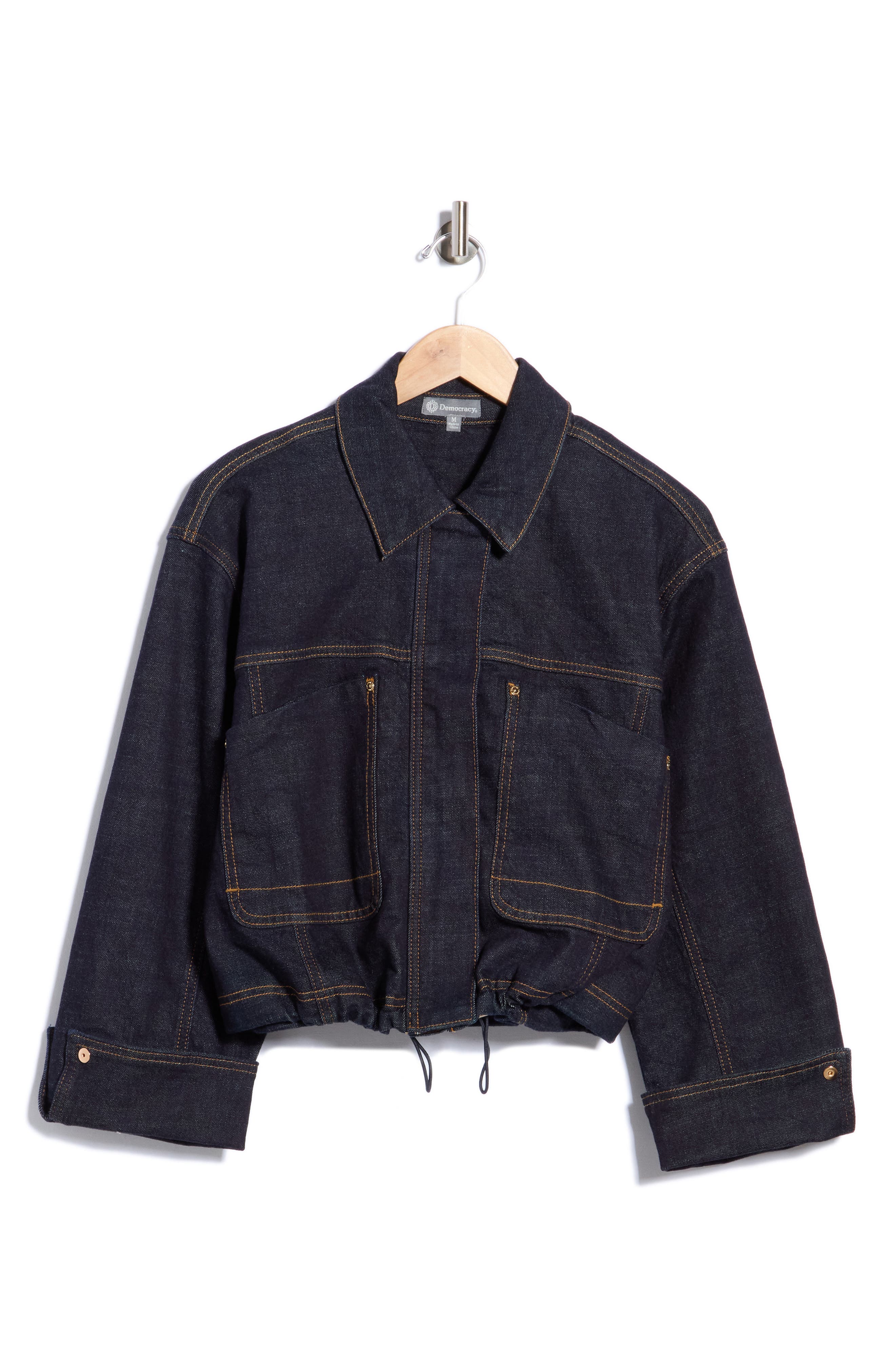 Utility Denim Bomber Jacket