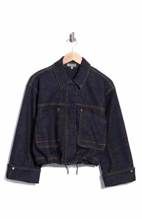 Utility Denim Bomber Jacket