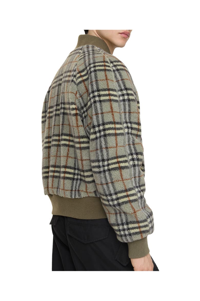 Reversible Nylon Bomber Jacket, Alternate, color, Tent green