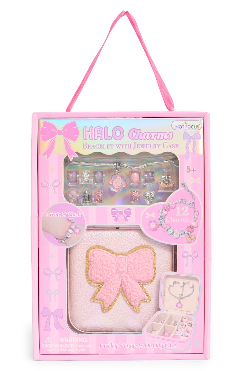 HOT FOCUS Kids' HALO Charms Bracelet & Jewelry Case Set, Main, color, Multi