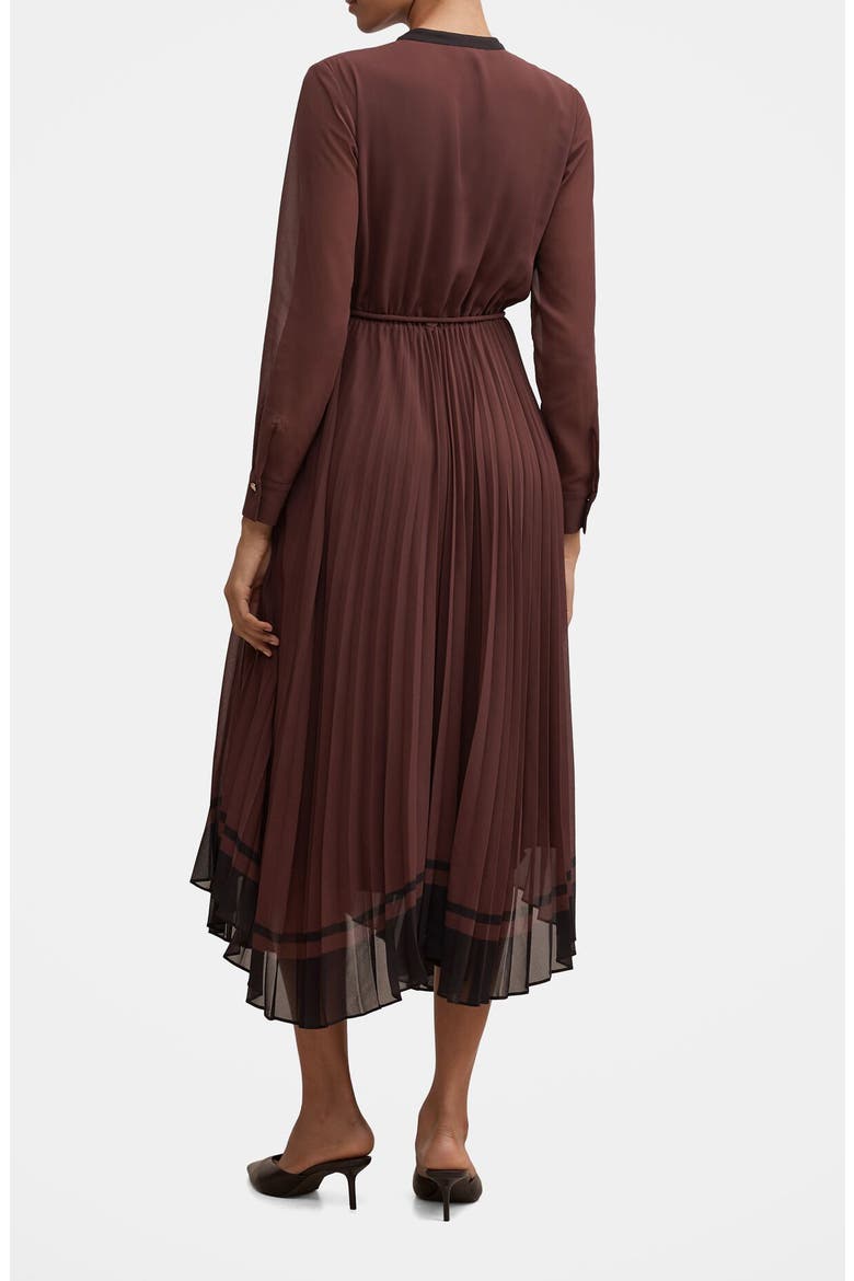 Marnie Pleated Long Sleeve Maxi Dress, Alternate, color, COLERIDGE STRIPE