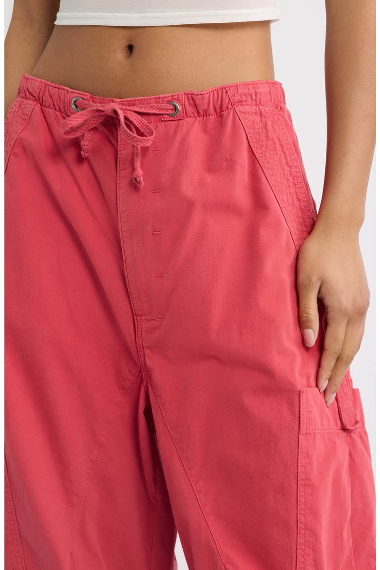 Cotton Parachute Pants, Alternate, color, RED