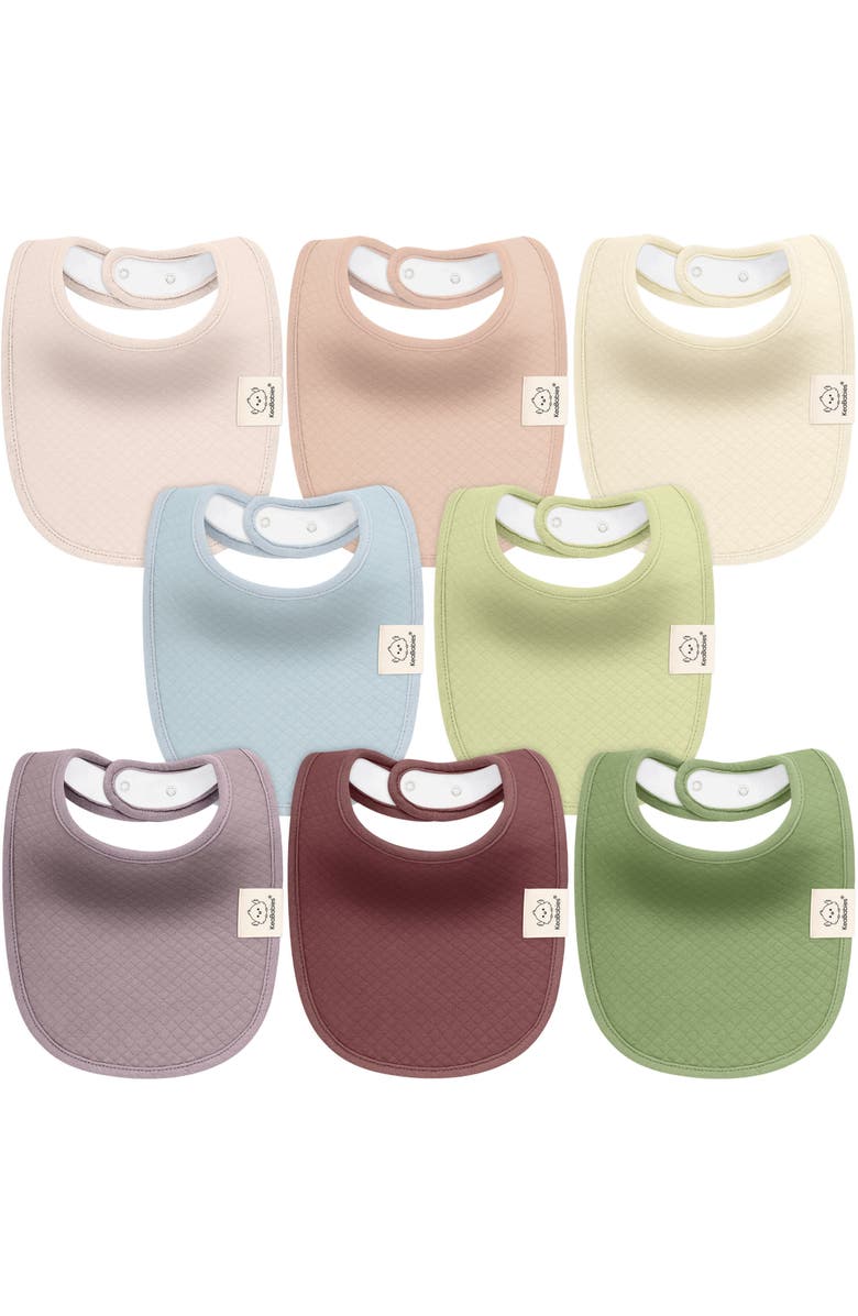 KeaBabies 8-Pack Quin Drool Bibs, Main, color, Moor
