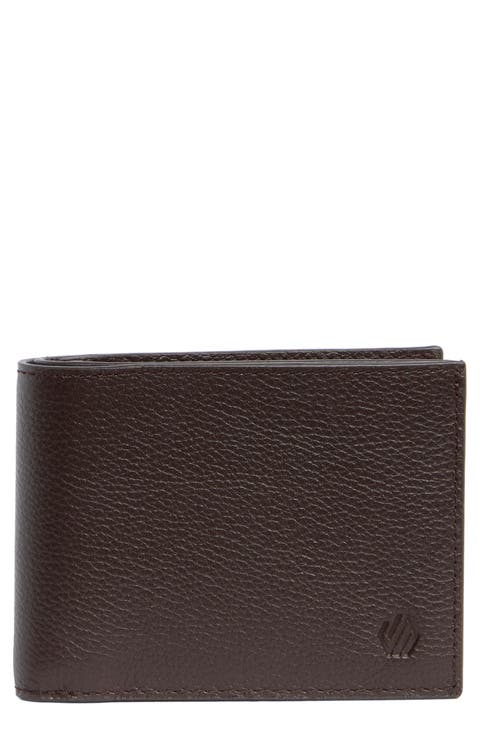 Pebbled Leather Bifold Wallet