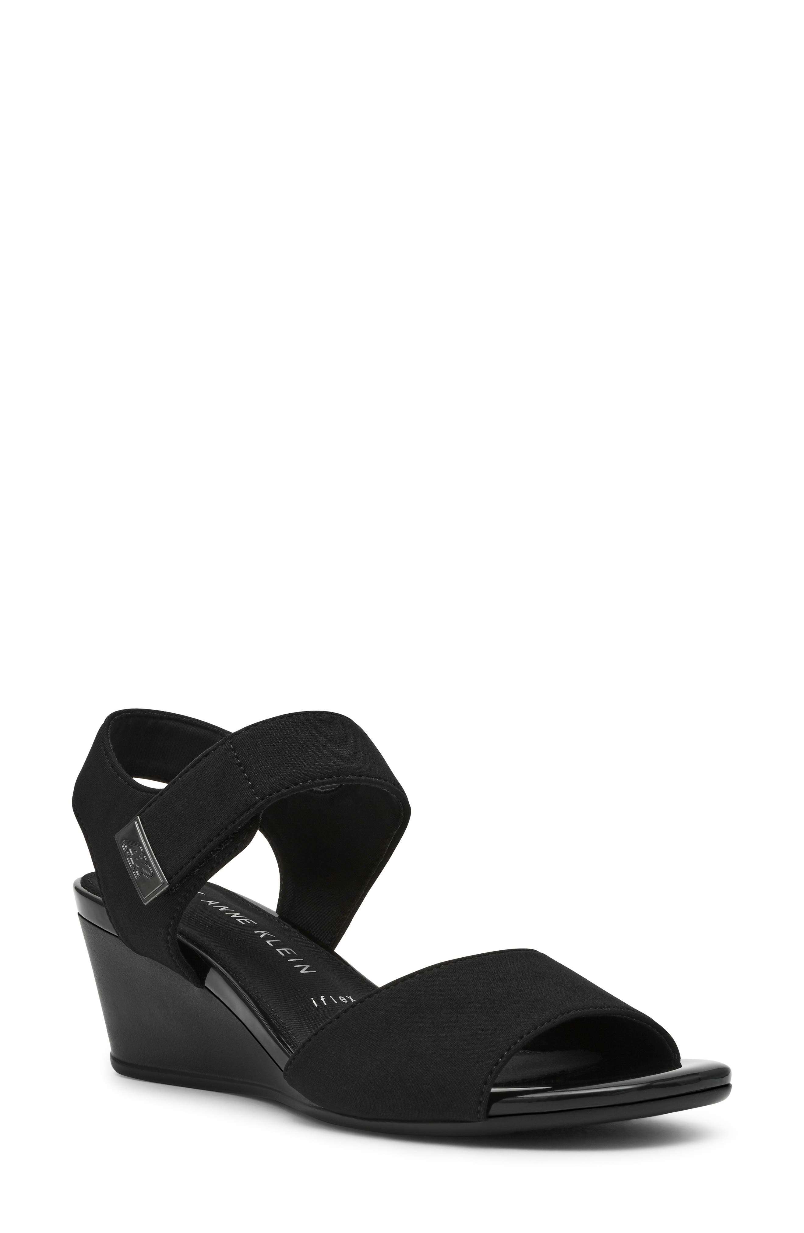 Anne Klein Branda Wedge Sandal, Main, color, 