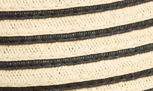 Nordstrom Stripe Packable Panama Hat In Natural Stripe