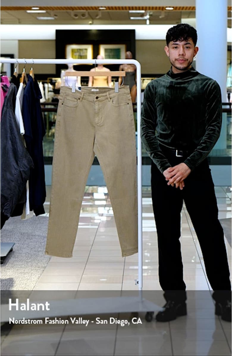 Athletic Fit Five Pocket Stretch Twill Pants, sales video thumbnail