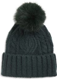 Treasure & Bond Cable Stitch Pom Beanie