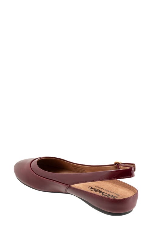 Softwalk ® Sheffield Slingback Flat In Red