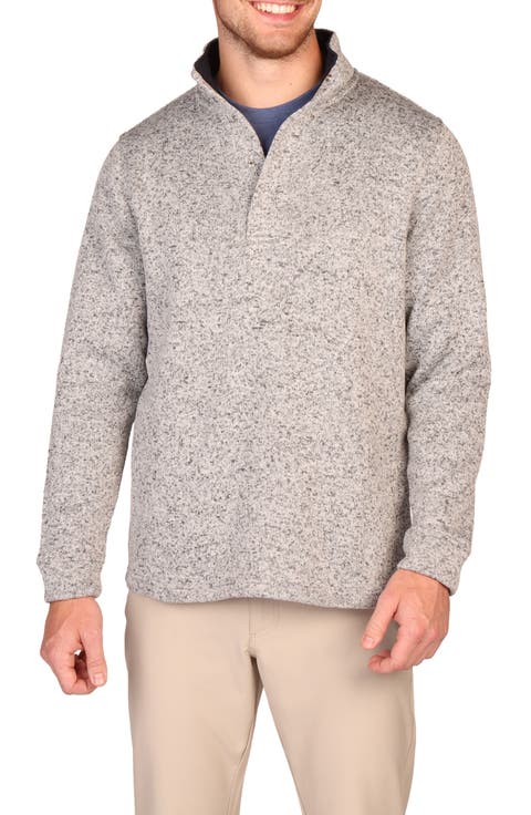 Snap Placket Knit Pullover