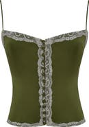 Mistress Rocks Lace Satin Camisole