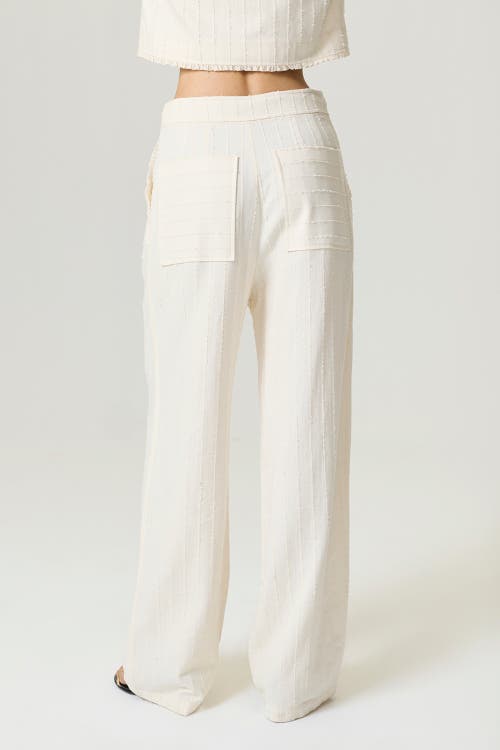 Nocturne Ruffle Trim Detailed Pants In White