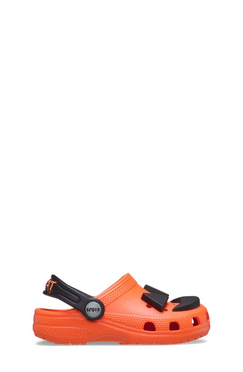 Crocs Kids' Classic Jack O' Lantern Lights Clog In Orange
