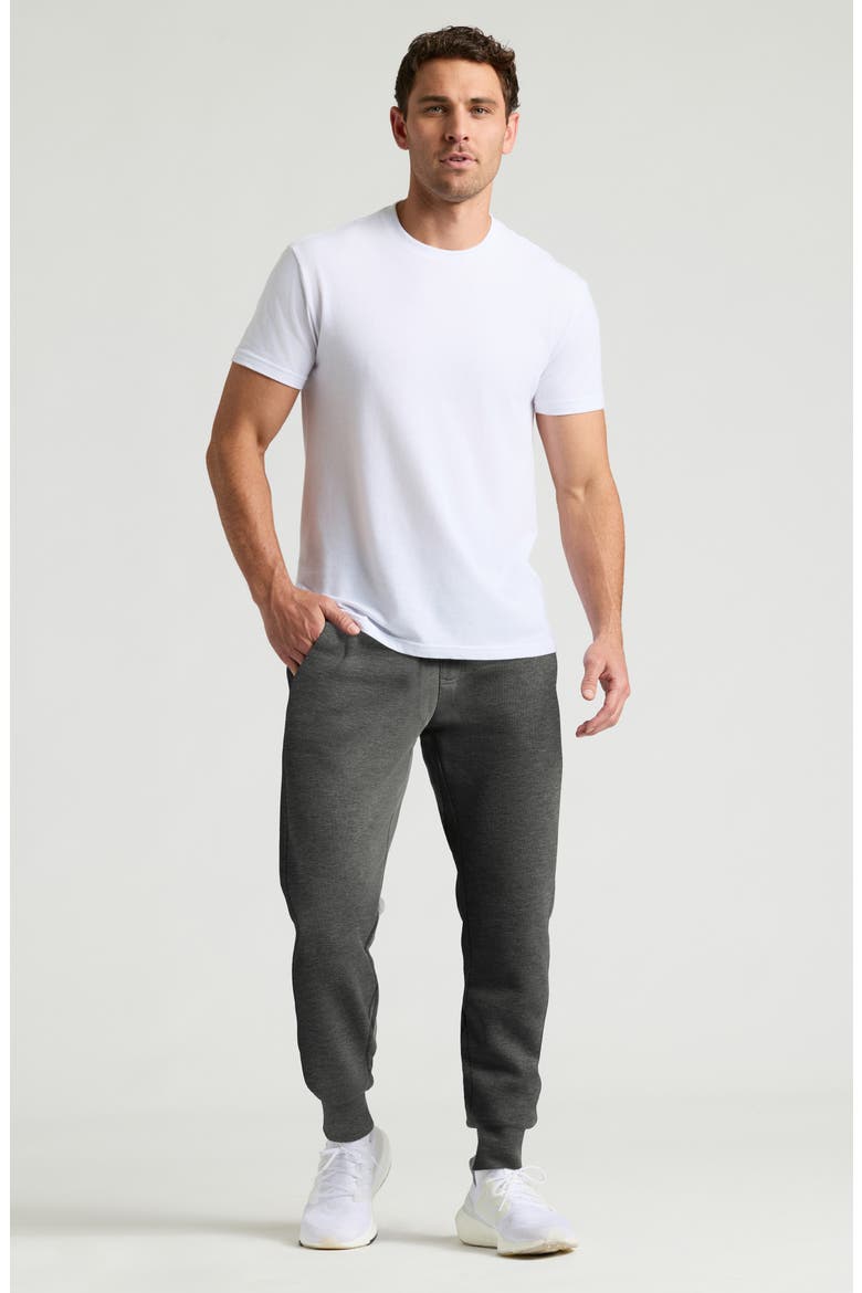 Fleece Joggers, Alternate, color, CHARCOAL HEATHER GRAY