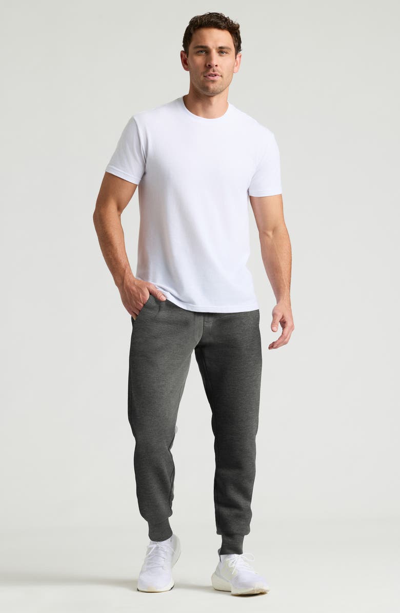 True Classic Fleece Joggers, Alternate, color, Charcoal Heather Gray