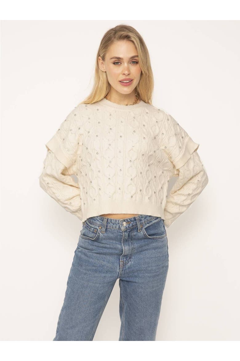 Quinn Embellished Crew, Main, color, IVORY