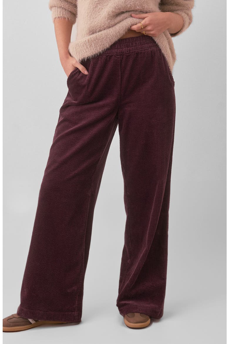 Allison Corduroy Pants, Main, color, WINDSOR WINE