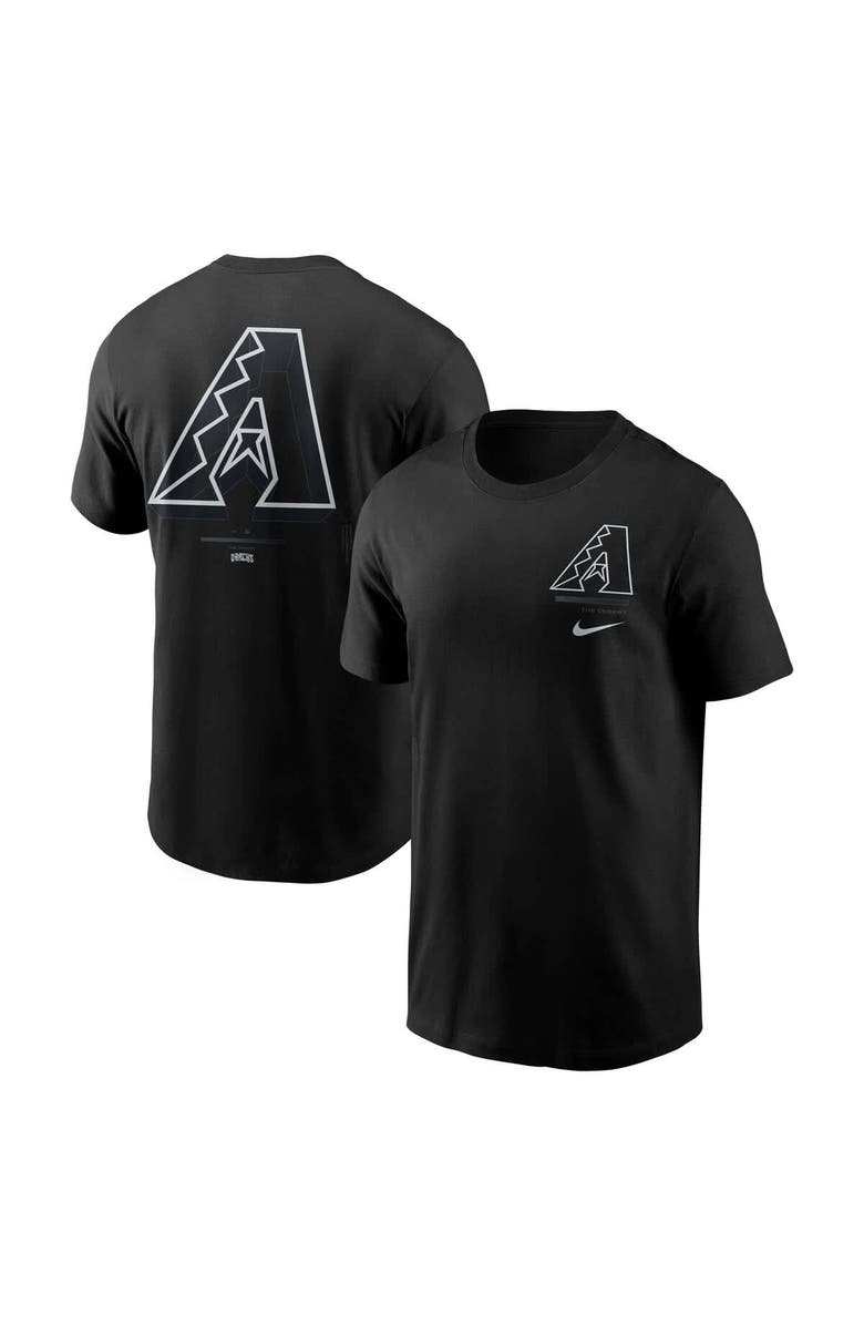 Nike Men's Nike  Black Arizona Diamondbacks  Lights Out Bar Loading T-Shirt, Main, color, Black