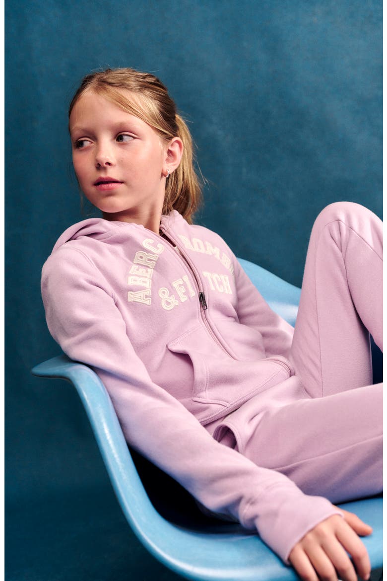Logo Full-Zip Hoodie, Alternate, color, FAIR ORCHID