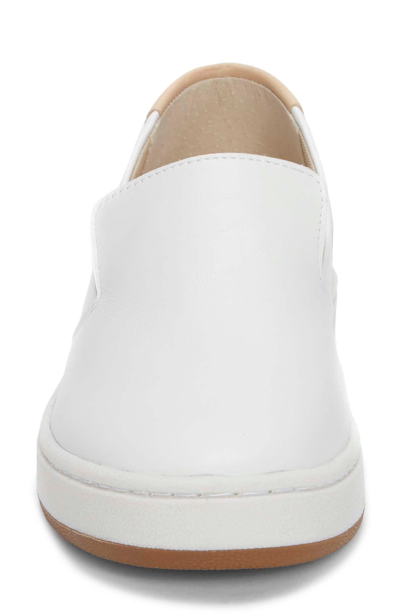 Hadie Slip-On Sneaker, Alternate, color, WHITE LEATHER