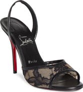 Christian Louboutin Miss Z Lace Slingback Sandal