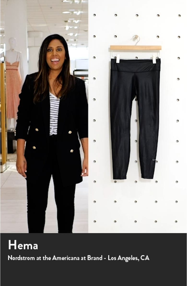 One Faux Leather Mid Rise 7/8 Leggings, sales video thumbnail