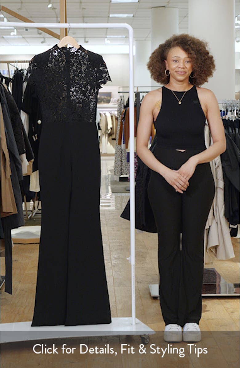 Harriet Lace Bodice Wide Leg Jumspuit, sales video thumbnail