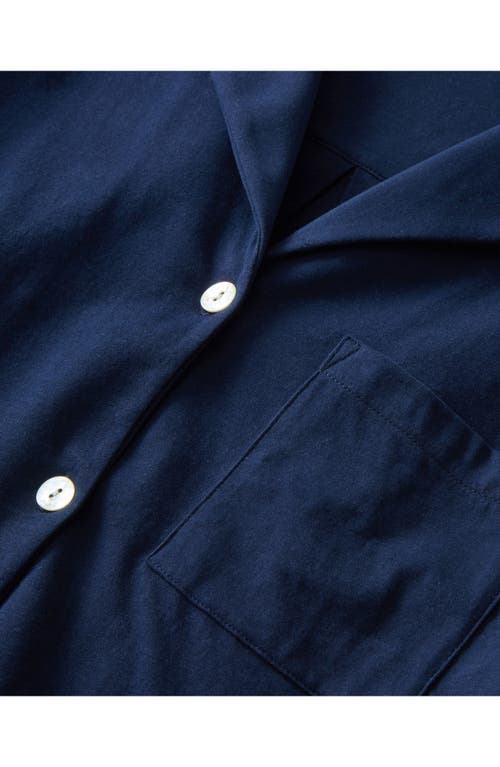 Petite Plume Olivia Pima Cotton Short Pajamas In Blue