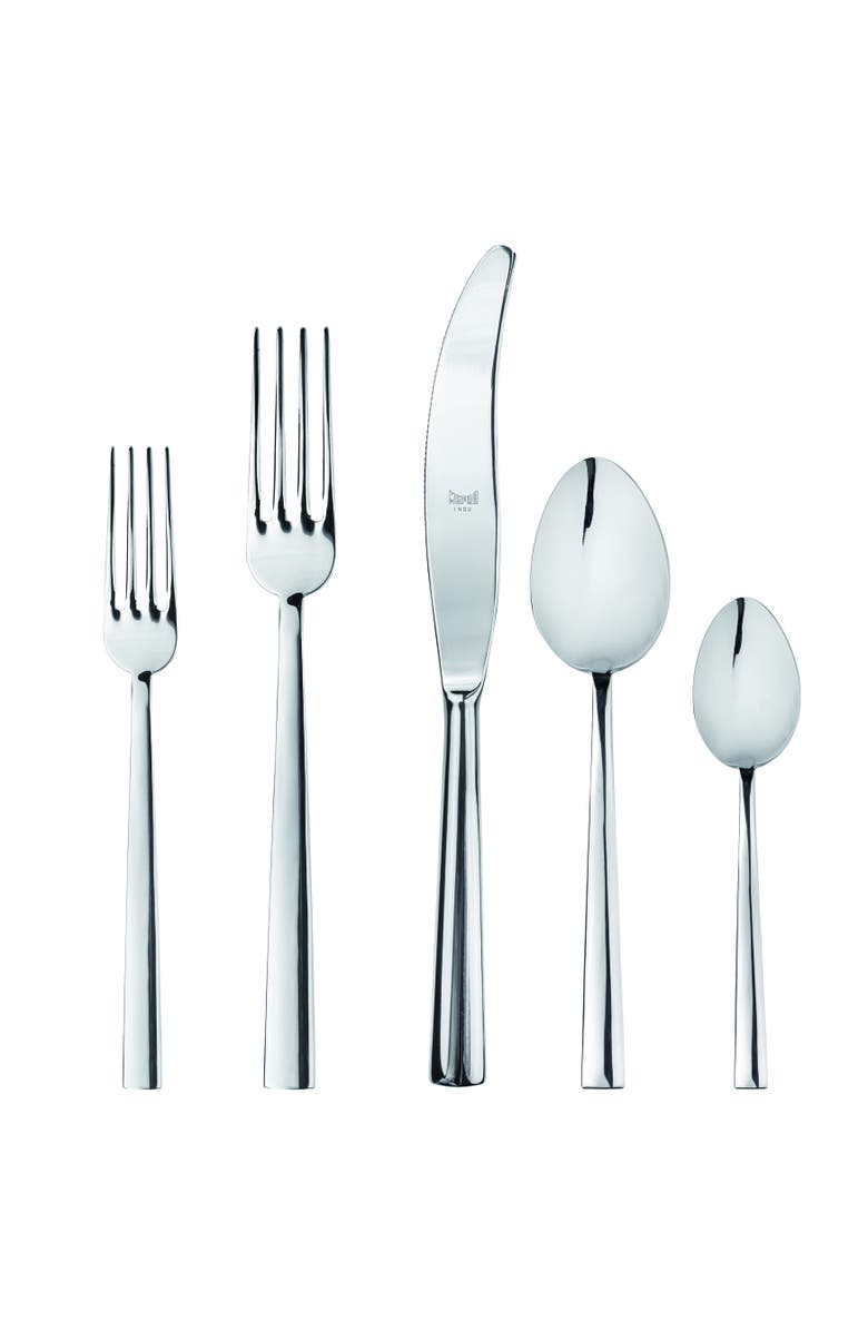 Mepra Levantina Flatware Set - 5 Pieces, Main, color, Silver