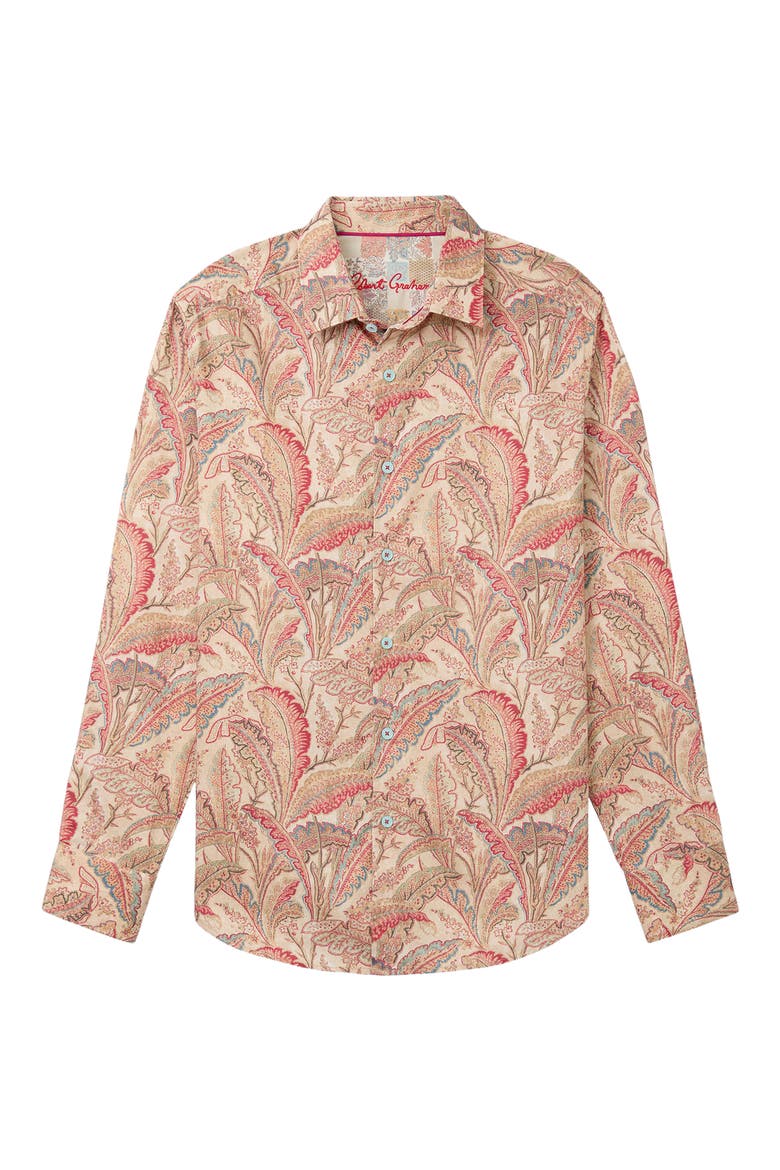 Tsukuyomi Printed Stretch Cotton Shirt, Alternate, color, MULTI