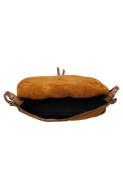 Isabel Marant Silao Suede Shoulder Bag In Cognac