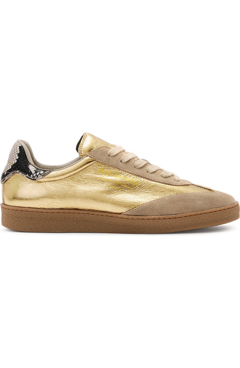 AllSaints Thelma Metallic Sneaker, Alternate, color, Gold/Sand Brown