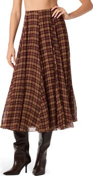 ASTR the Label Fiori Plaid Skirt