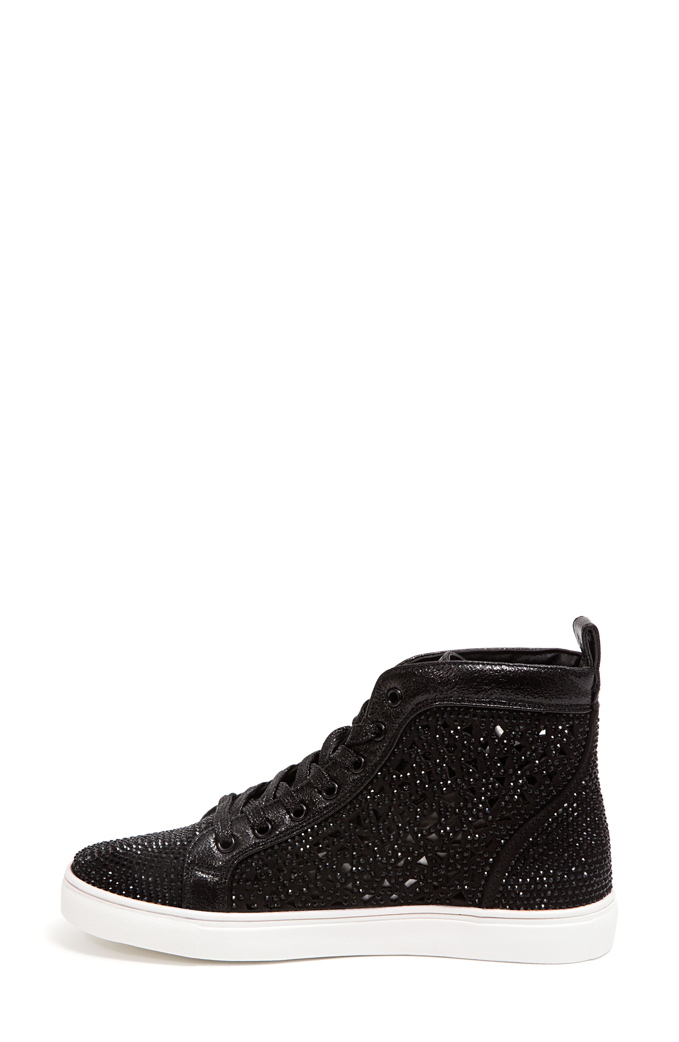 LADY COUTURE New York High Top Sneaker, Alternate, color, Black