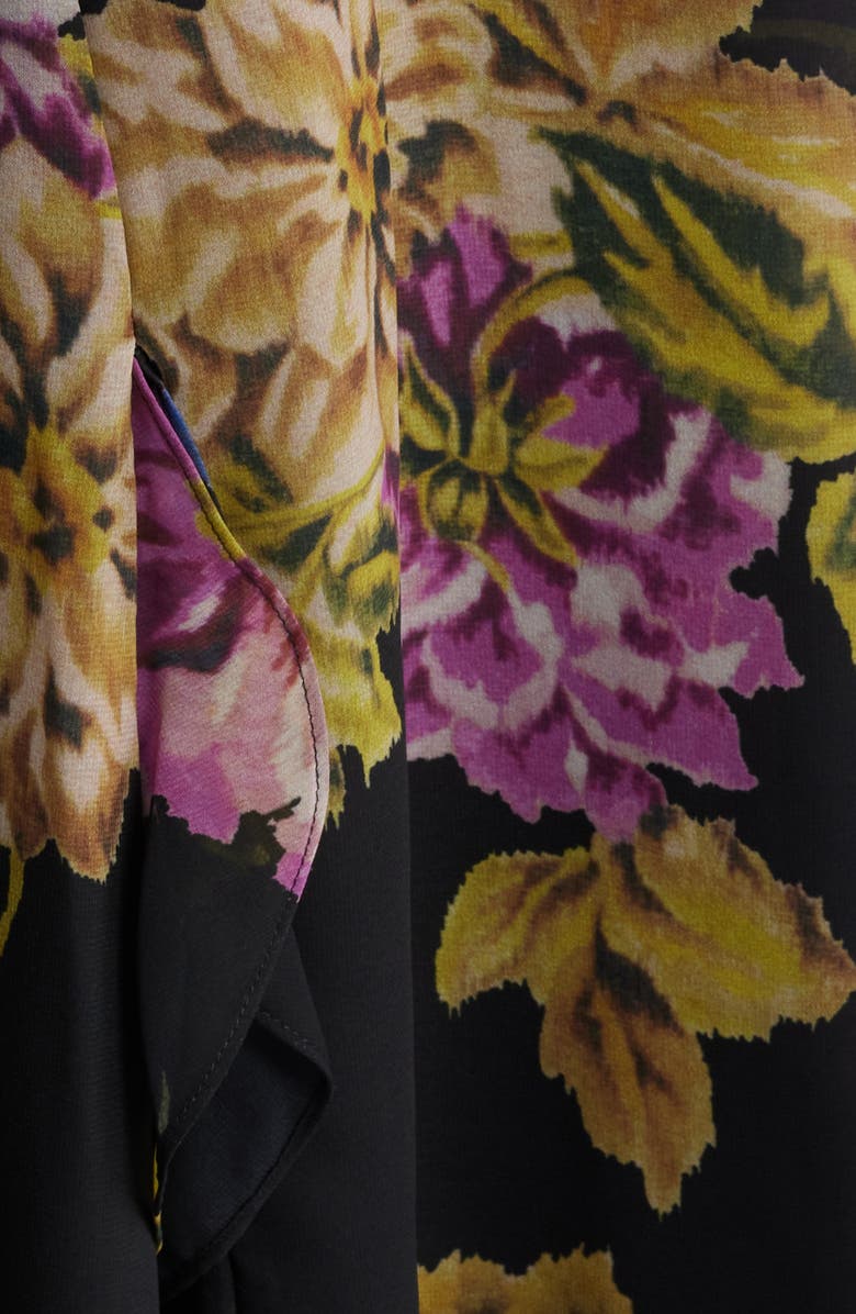 KOBI HALPERIN Lesley Floral Ruffle Maxi Dress, Alternate, color, 