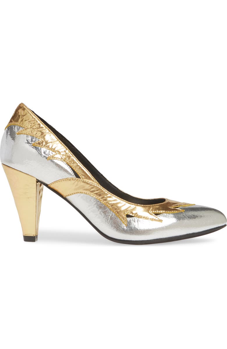 Jeffrey Campbell Cyndi Metallic Pump, Alternate, color,