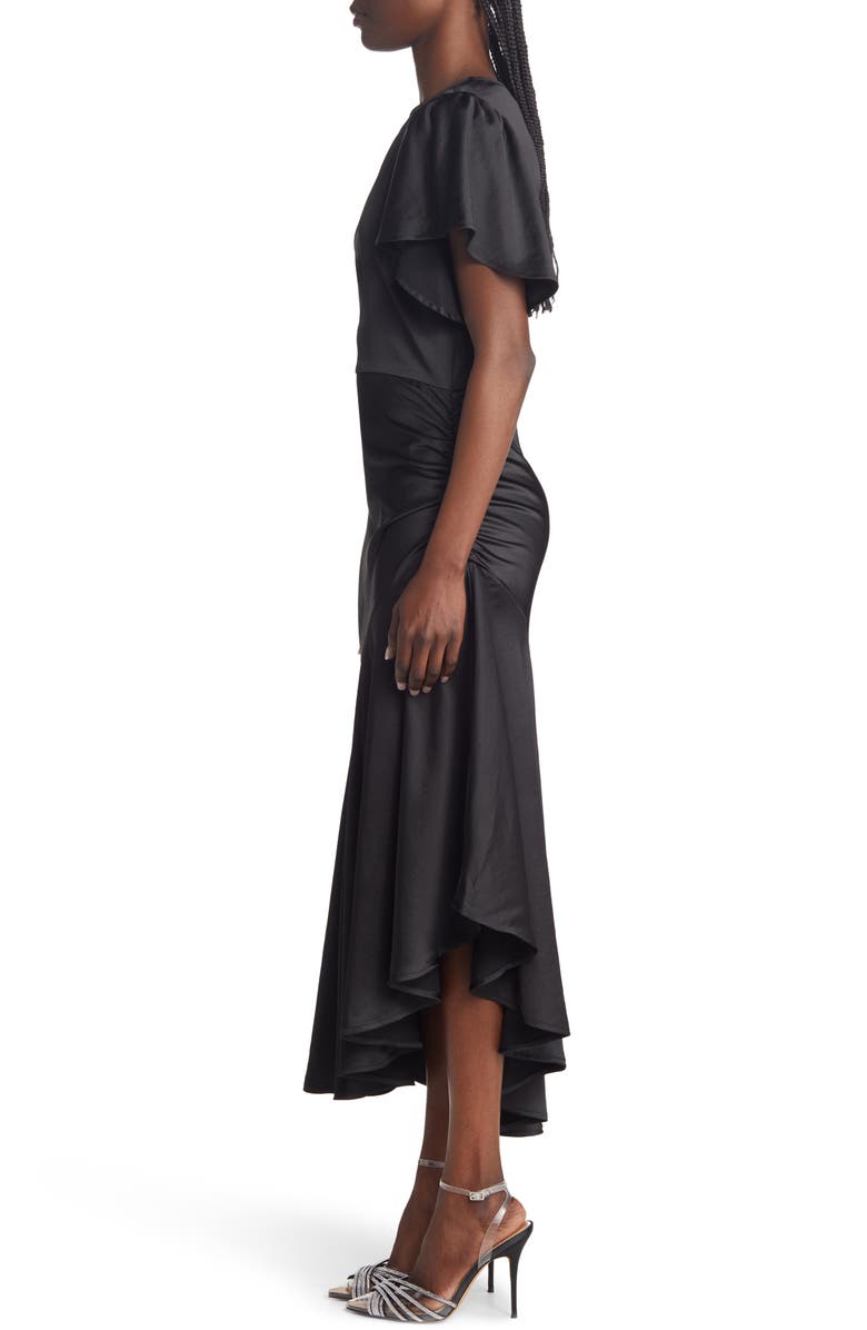 Chelsea28 Flutter Sleeve Asymmetric Hem Dress, Alternate, color,