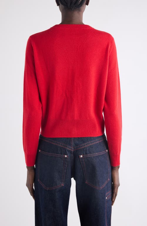 Isabel Marant Idesia Merino Wool & Cashmere Cardigan In Red