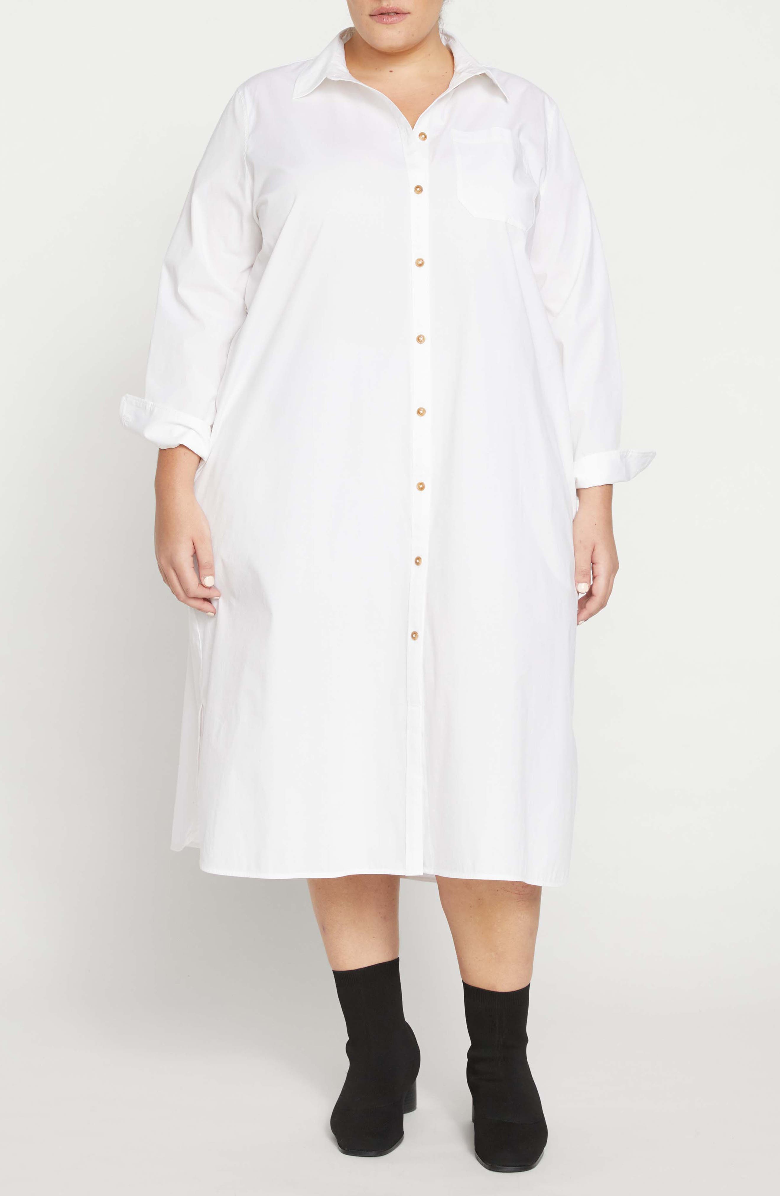 Odeon Stretch Poplin Shirtdress