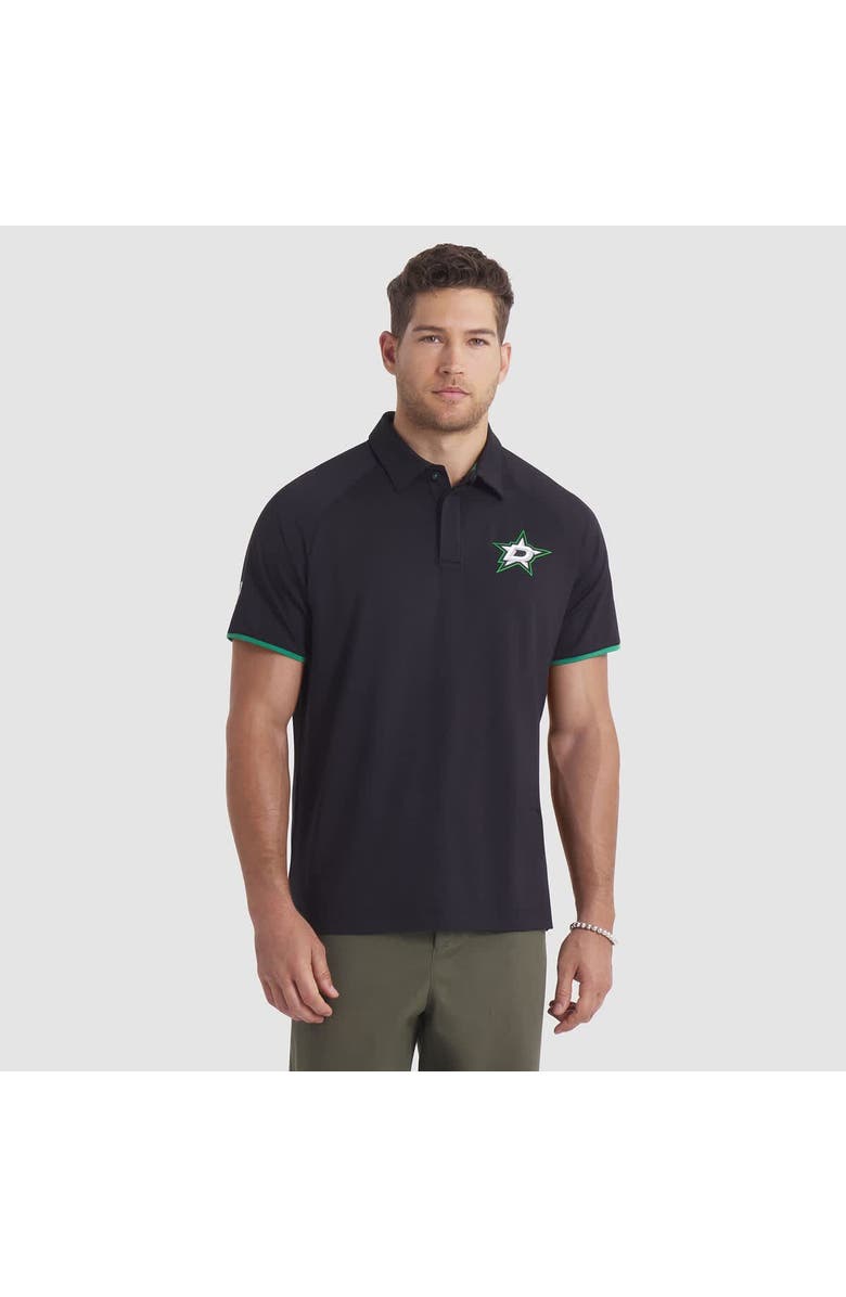 FANATICS Men
s Fanatics Black Dallas Stars Authentic Pro Rink Raglan Polo, Main, color, 