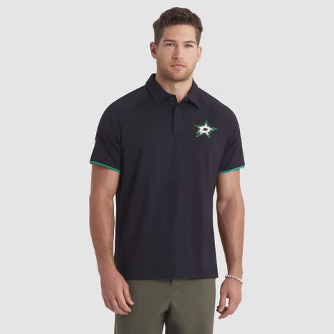 Men
s Fanatics Black Dallas Stars Authentic Pro Rink Raglan Polo