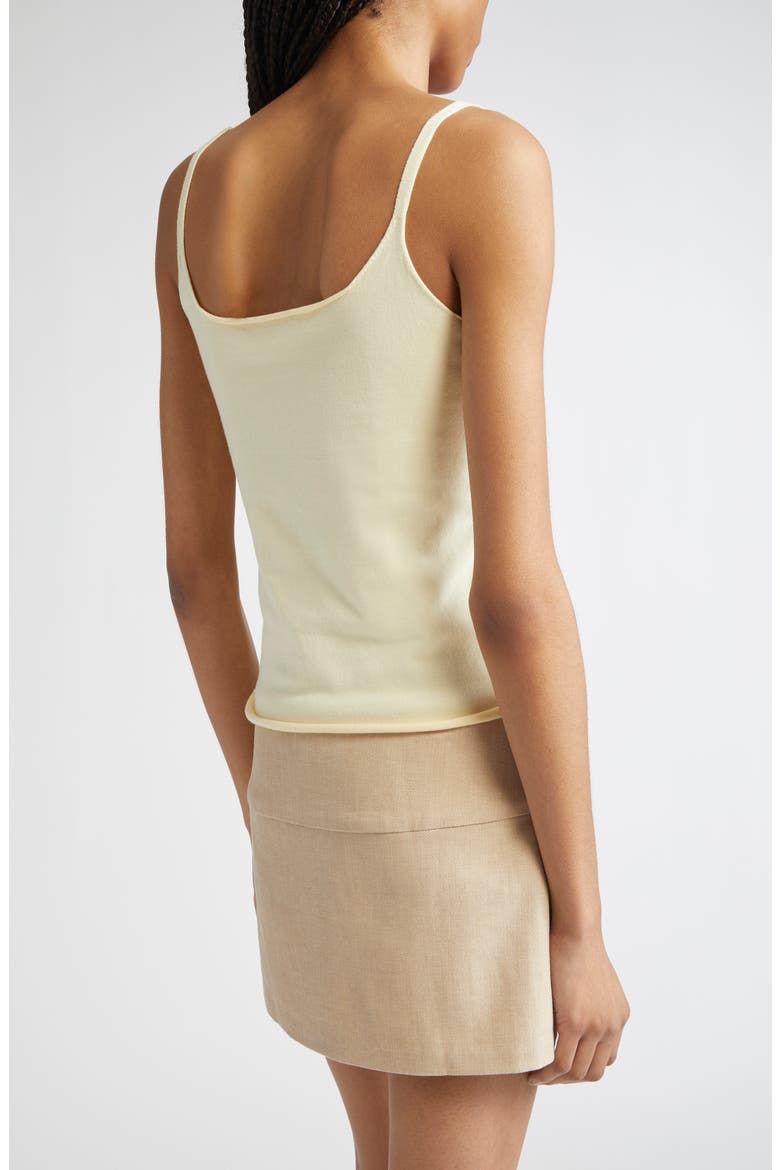 Zalea Beaded Strap Tank, Alternate, color, YELLOW